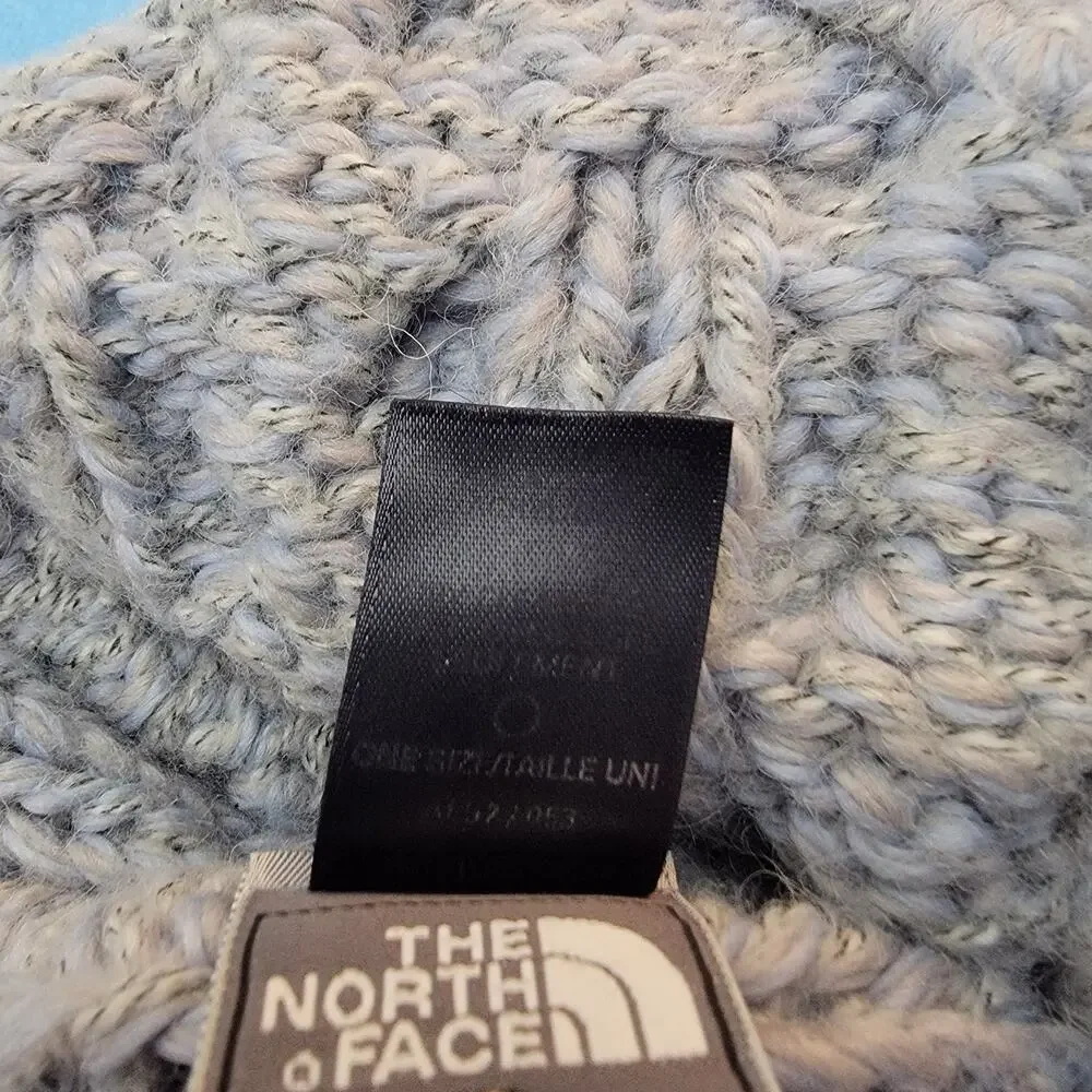 North Face A5 Unisex Cable Knit Beanie Hat Ear Flaps Tassels Wool Ski Gorpcore